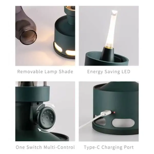 Decorative battery operated table lamps