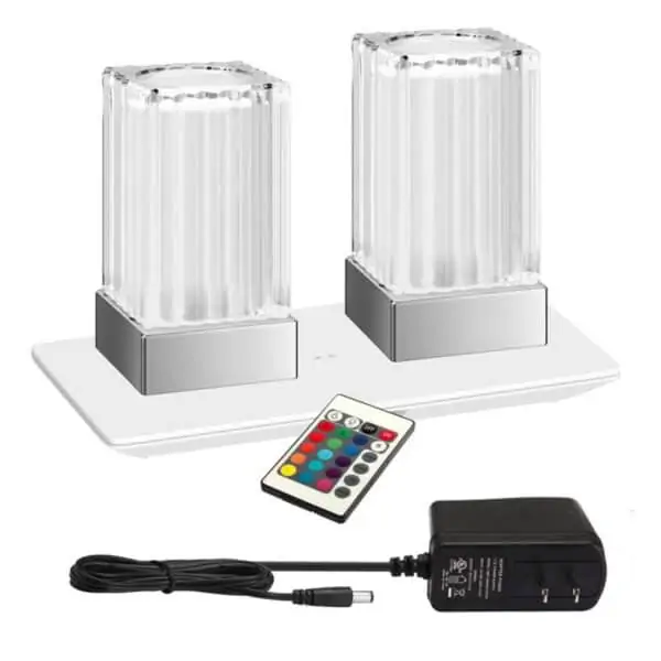 charging station glass lamps