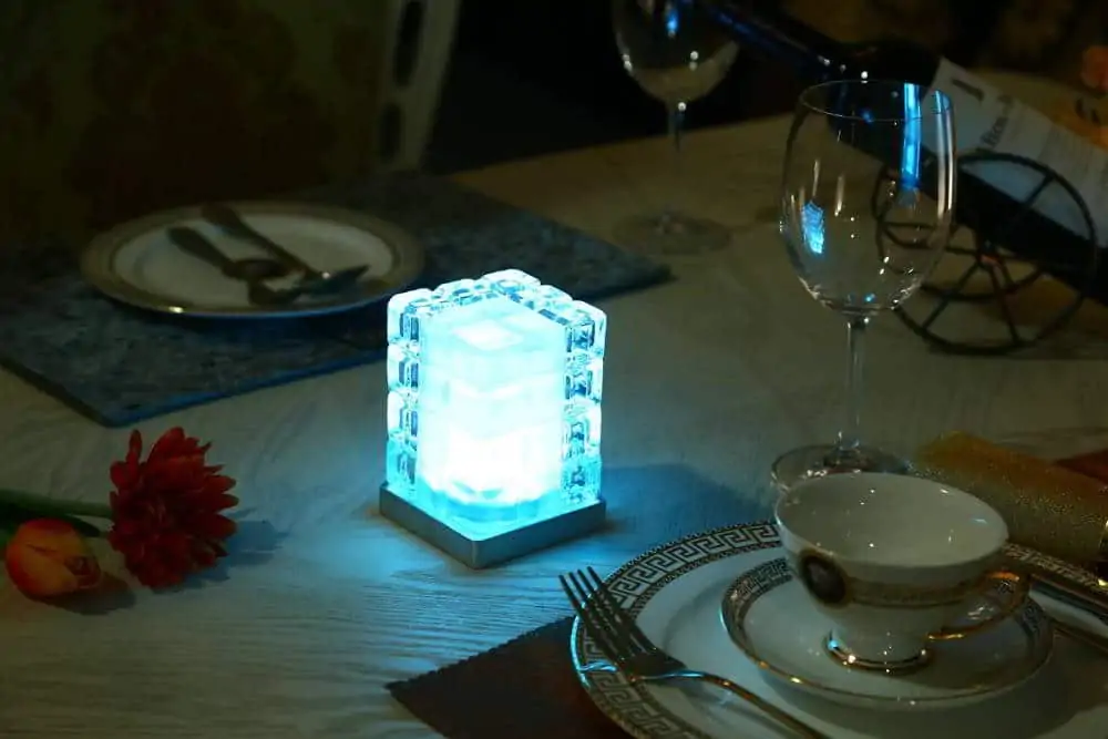 cordless restaurant glass lamp