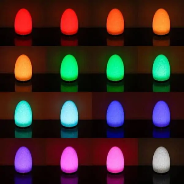 hotel colored table lamp