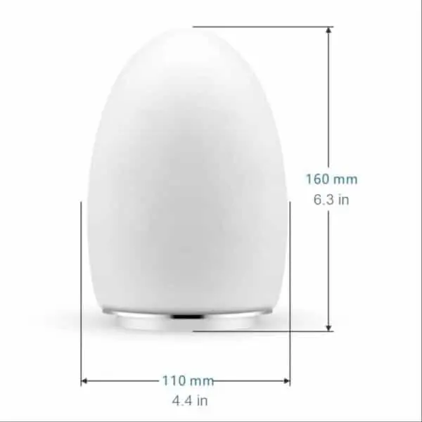 white egg table lamp