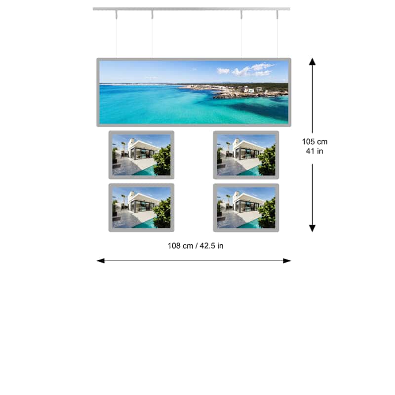 Backlit Window Banner For Sale - NegoLuz UK Porte Affiche Panoramique 1lh4a4