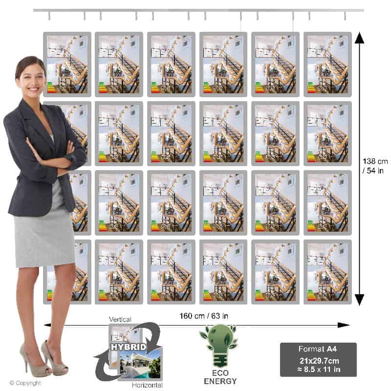 Buy Estate Agent Window Display - NegoLuz UK Ecran Vitrine Agence Immobiliere A4v 4r6c