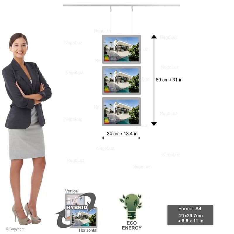 Estate Agent Window Display - NegoLuz UK Porte Affiche Agence Immobiliere A4h 3r1c