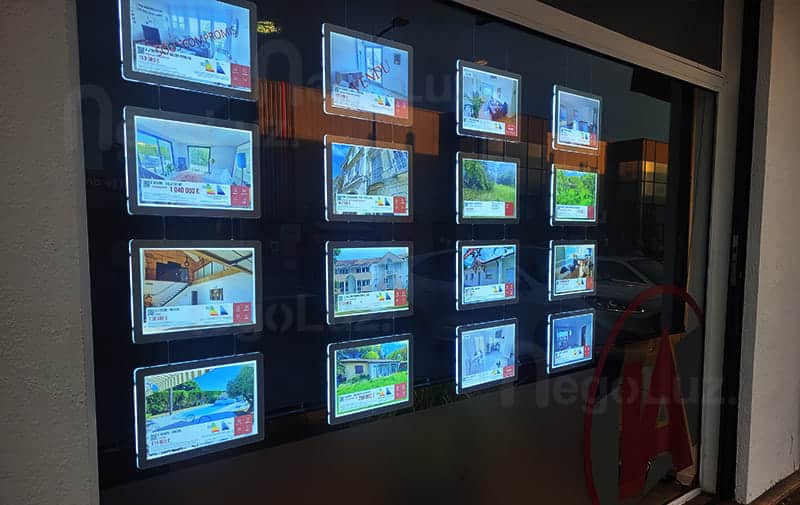 illuminated listing estate agent