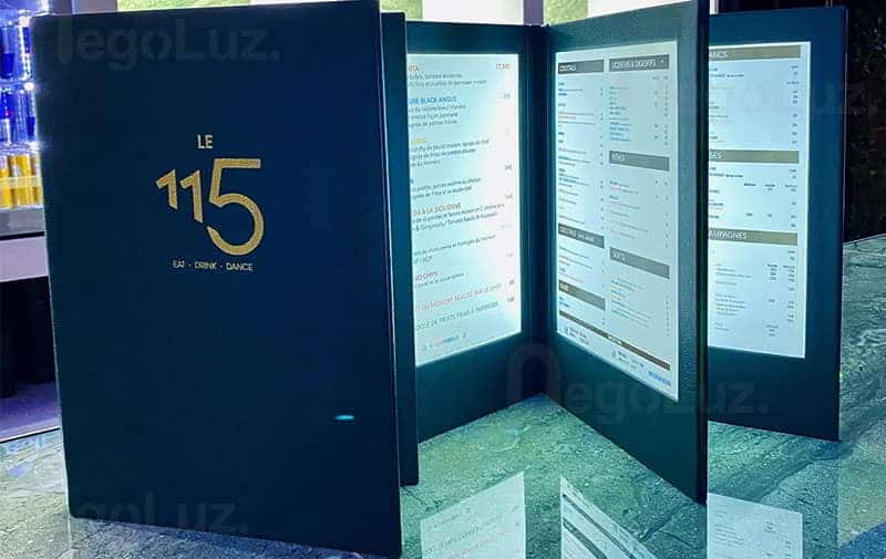 Illuminated Menu Holder