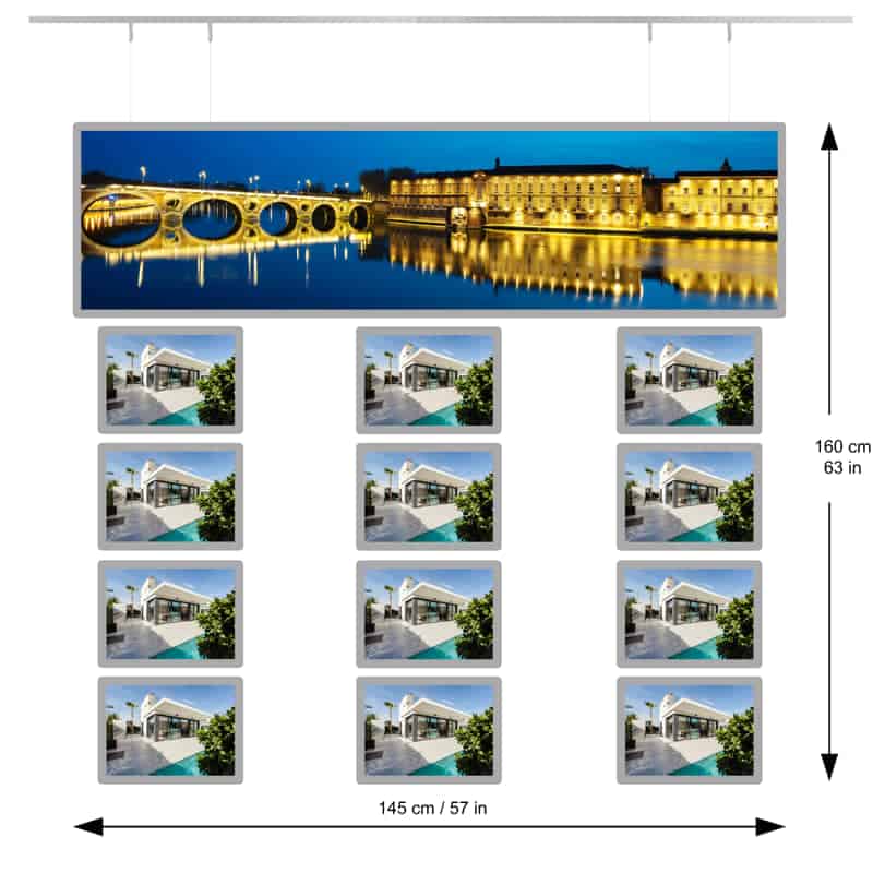 Real Estate Illuminated Banner For Sale - NegoLuz UK Porte Affiche Panoramique 1xlh12a4
