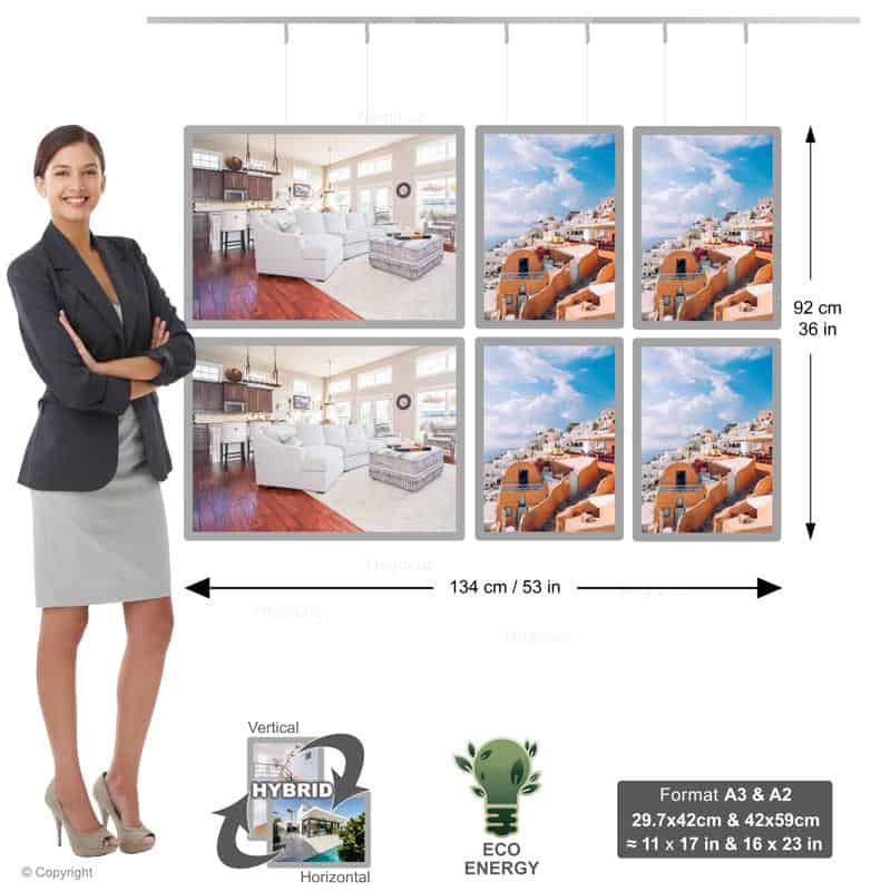 Store Window Illuminated Poster - NegoLuz UK Panneau Led Vitrine 3c 4a3 2a2