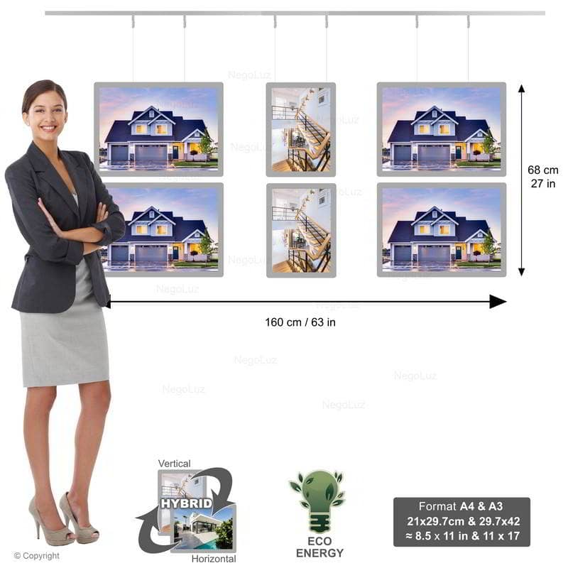 Supplier Backlit Window Display - NegoLuz UK Panneau Led Vitrine 3c 2a4 4a3