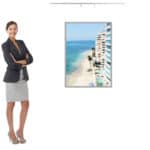 Wide Illuminated Poster Holder Travel Agent