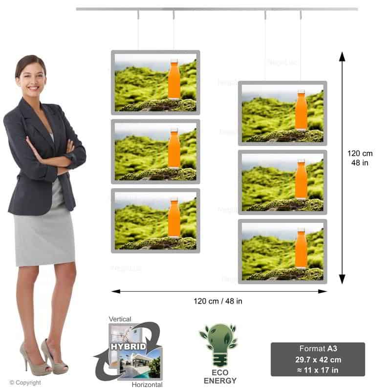 Window Illuminated Poster - NegoLuz UK Panneau Led Vitrine 6a3